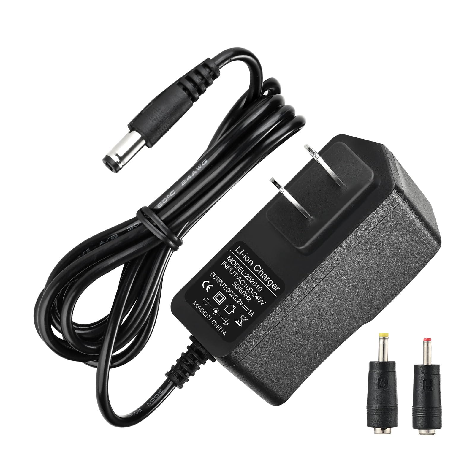 Photo 1 of 24V~25.2V Massage Gun Charger Compatible with Hypervolt, Taotronics, Opove, Toloco, Legiral, Bobbito, Massage Gun Charger Power Cord Cable 1.5m/5FT(NOT for 18V)
