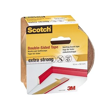 Scotch 42041550b-Doppelseitiges Klebeband für Sockel, Transparent
