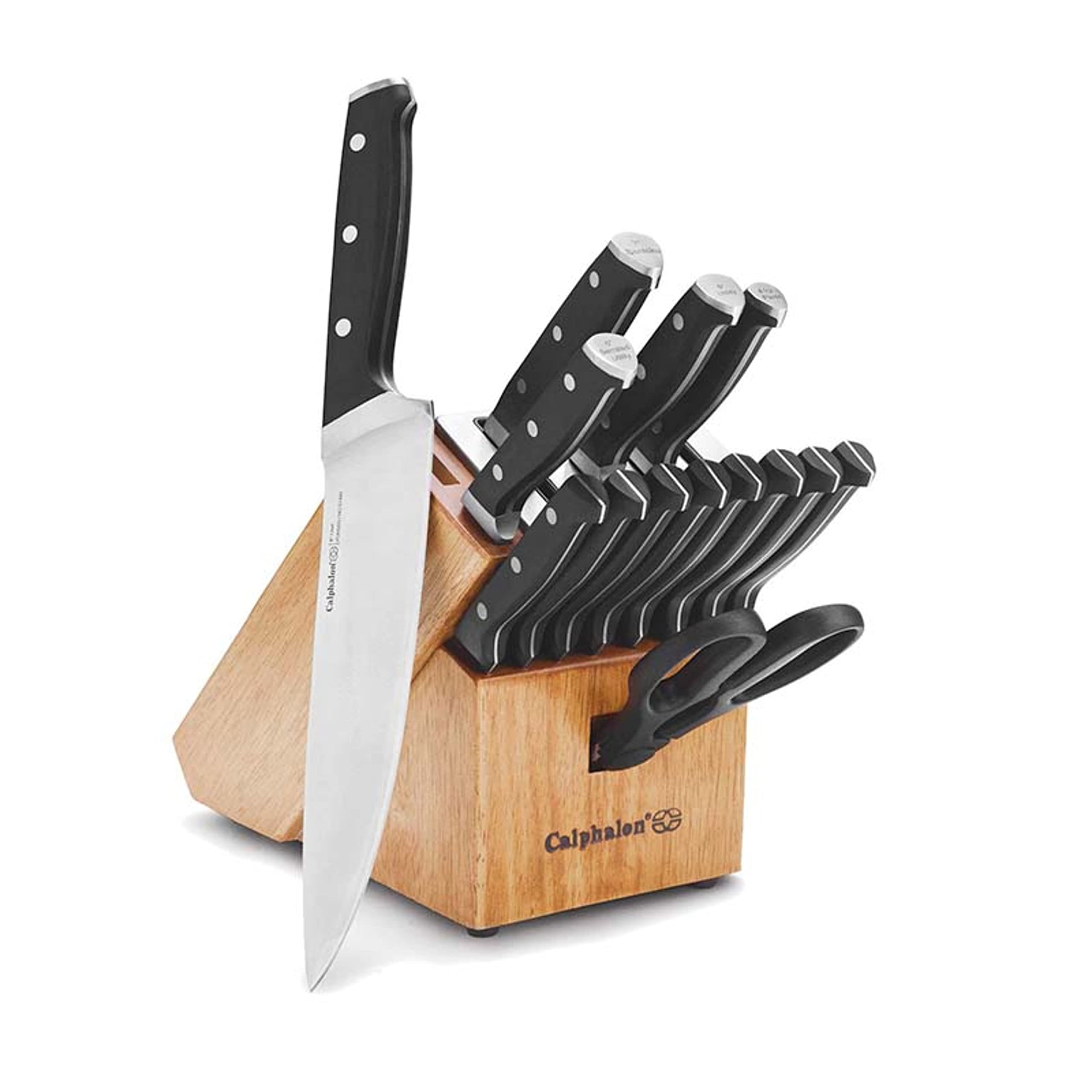 Photo 1 of Calphalon Kitchen Knife Set with Self-Sharpening Block