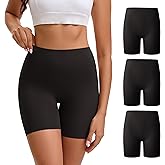 OEIOEI Women's Boyshorts Underwear High Waisted Seamless Boxer Briefs Panties 3-Pack