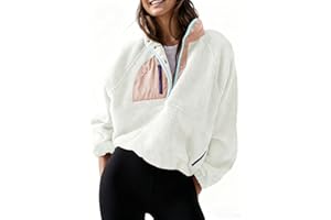 AMEBELLE Women’s Lightweight Fleece Pullover Jacket Cropped Fall Winter Fuzzy Sherpa Jacket Sweatshirt Coat with Pockets