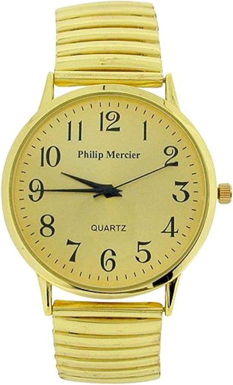 philip mercier watch 18k gold electroplated