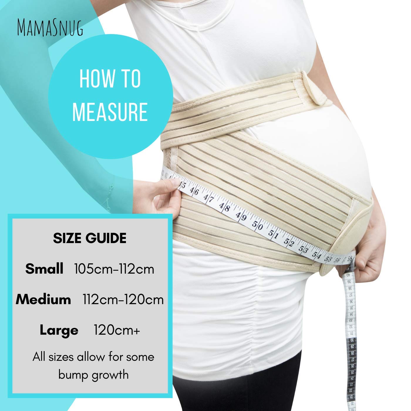 MamaSnug Pregnancy Support Belt Maternity Belly Band for Back/Pelvic/SI