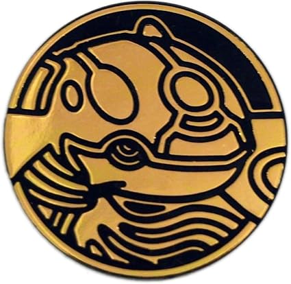 Amazon Com Pokemon Kyogre Coin From The Trading Card Game Large Size Gold Toys Games