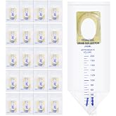 Sosation 20 Pcs Pediatric Urine Collector Bag Disposable Urine Kids Bag | Spill Proof Seal, Individually Wrapped, Clear Pouch, Toddler Urine Collection, Easy Peel Adhesive