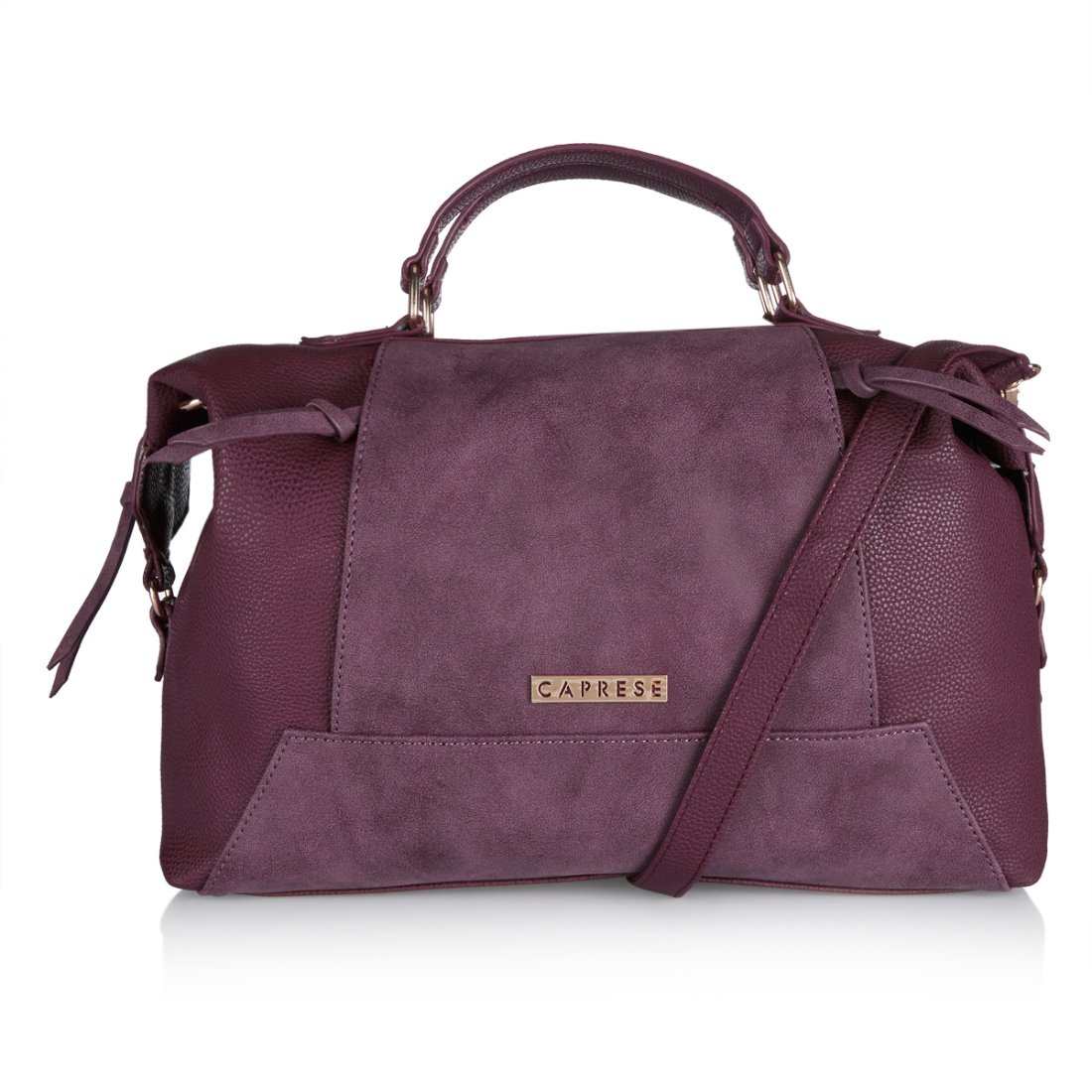caprese andra women's satchel (plum) ()