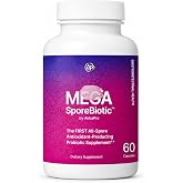 Akkapro Me-ga SporeBiotic A Powerful Spore-Based Formula for Digestive Wellness (1 Pack), Oral Health Probiotic &ndash; 4-Strain Formula for Healthy Gums 60 Capsules