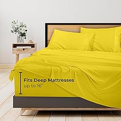 ROYALE LINENS - 4 Piece King Bed Sheet - Soft
