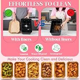 BYKITCHEN 100pcs Air Fryer Liners for Ninja Dual Zone AF300UK AF400UK view 4