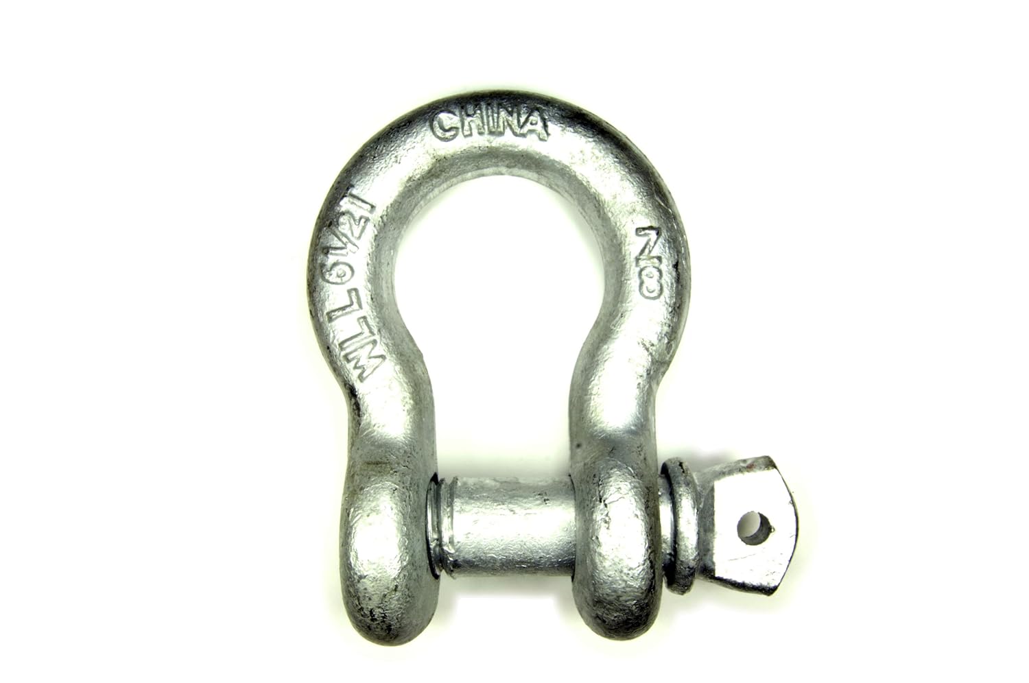 7/8" Galvanized Screw Pin Anchor Shackle, WLL 61/2 Tons, Import