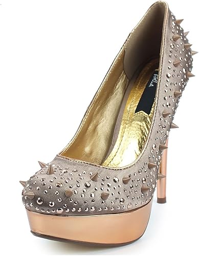 rose gold court shoes uk