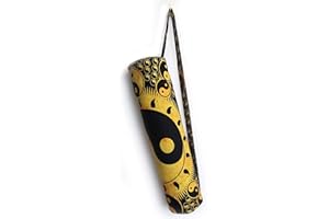 INDIAN CRAFT CASTLE ICC Yoga Mat Bag Carrier Full-Zip Exercise Yoga Mat Carry Bag for Women Men with Multi-Functional Storage Pockets and Adjustable Shoulder Strap 26X6 Inches