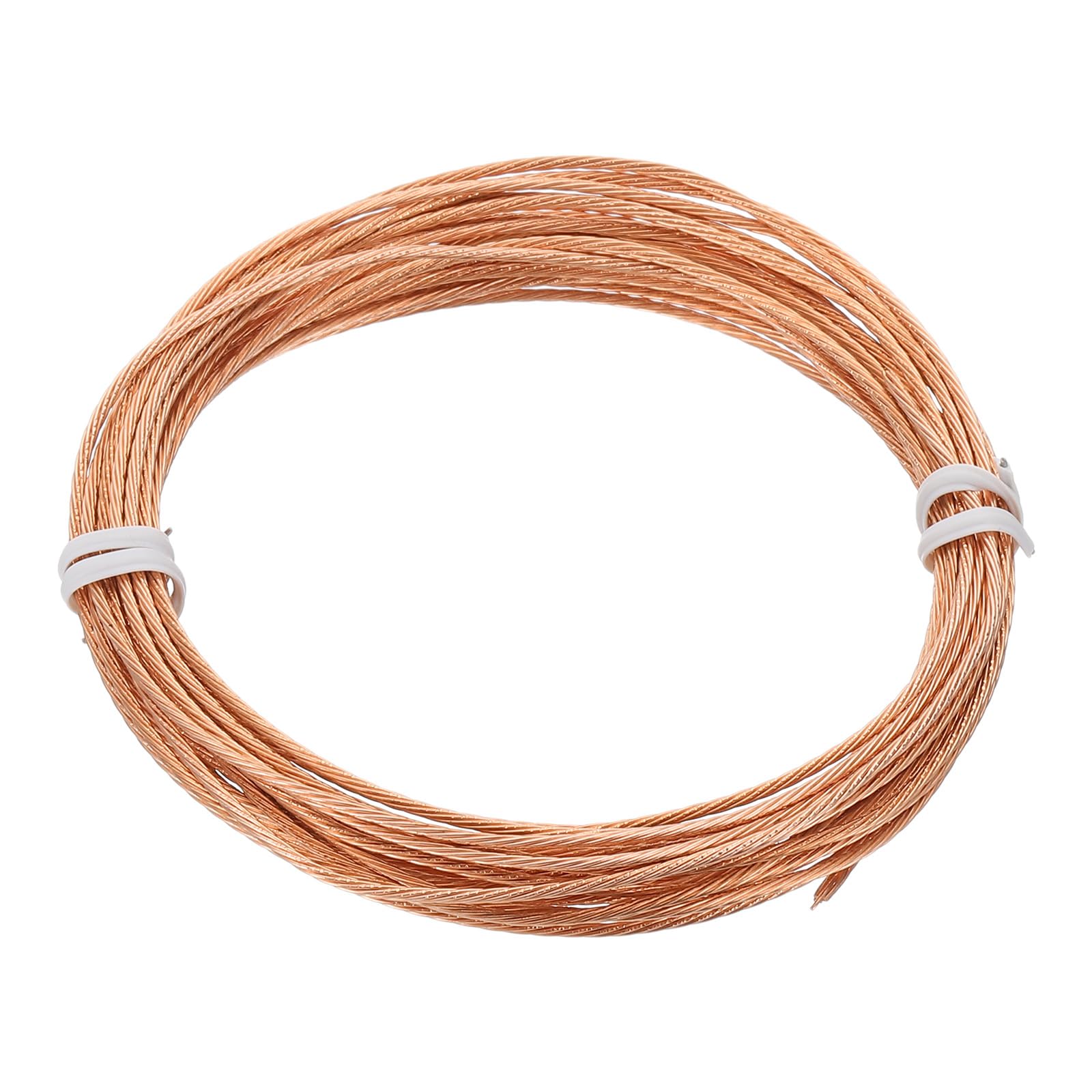 Photo 1 of PATIKIL Bare Copper Ground Wire, 18 Gauge 15 Feet Solid Braided Copper Cables Electronic Wire Grounding Conductor Stranded Metallic Wire for Lamp Electrical Equipment