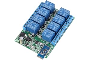 WALFRONT 8 Channel Bluetooth 4.0 Relay Module Board Android Mobile Phone App Wireless Remote Control Relay Switch for Android Smart Home DC 12V