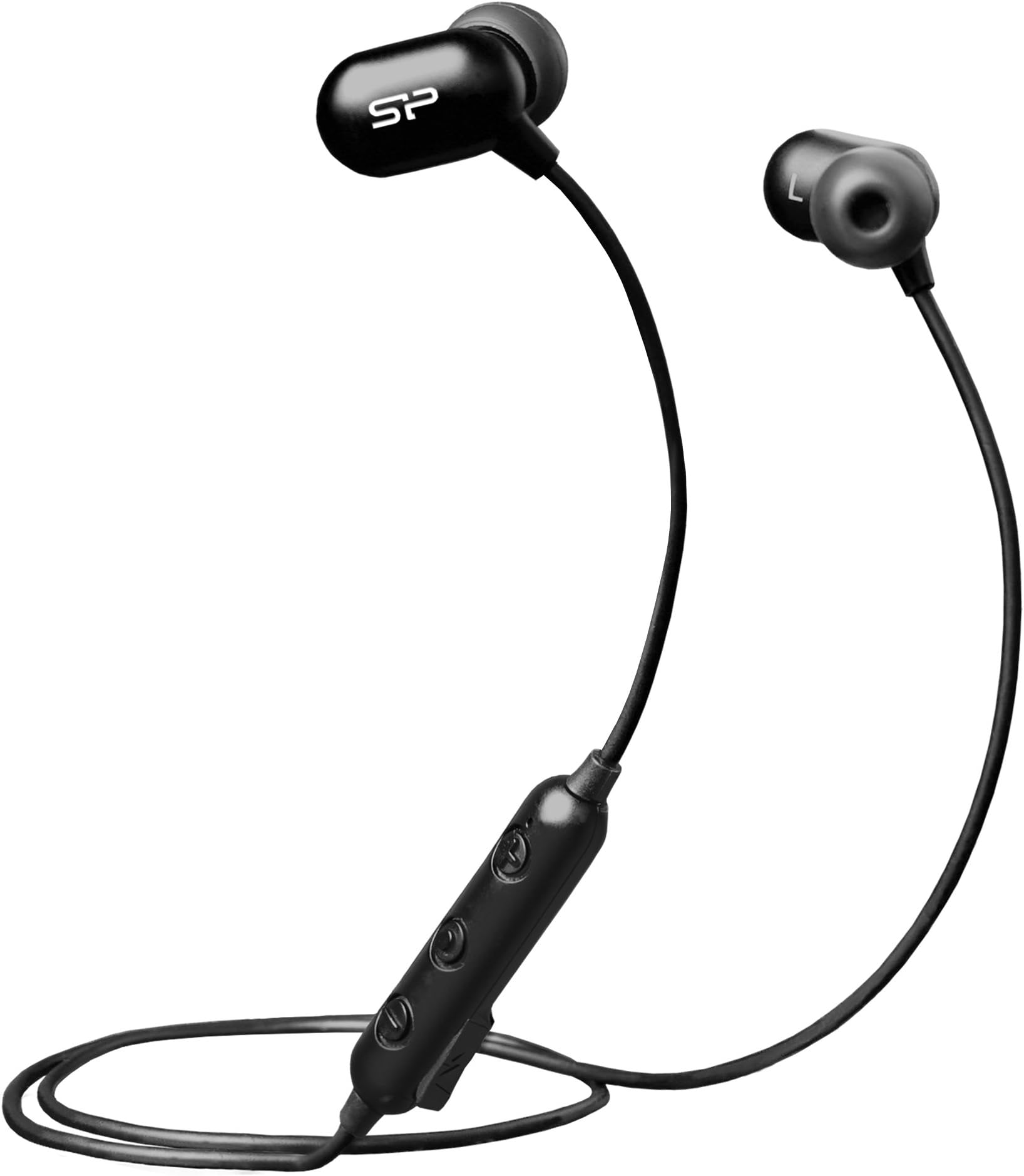 Silicon Power Bluetooth 4.1 In Ear Headphones, aptX Stereo Headset with Warm Bass Response, In Ear Wireless Earbuds with Mic, IP64 Sweat proof (up to 8 Hour Play Time, Noise Cancelling)