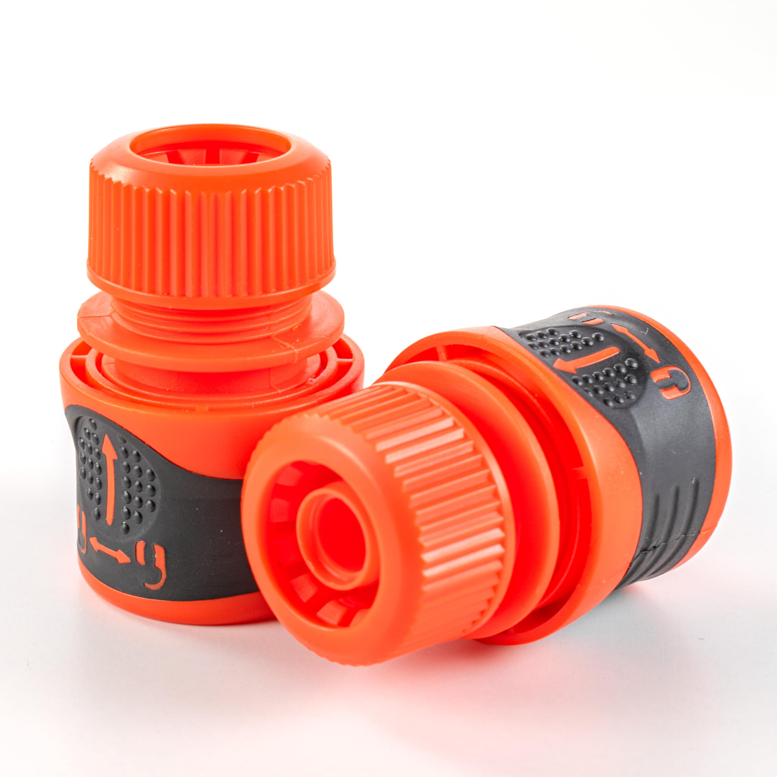 Hold Tight Soft Grip Garden Hose Connector (Pack of 2) Locks onto Your Pressure Washer/Garden Hose/tap/Sprinkler