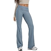 ODODOS Women's Foldover Pants 30"- Ultra Soft odSTRATUM Tech Performance Mid Rise Lounge Casual Yoga Pants