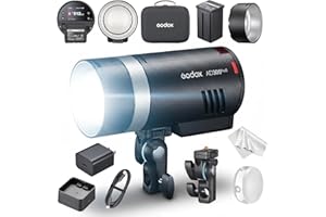 GODOX AD300Pro II AD300 Pro II TTL HSS Outdoor Flash Strobe, 350 Full Power Flashes/1/512-1/1 Power Adjust/0.01-1.5s Recycle/