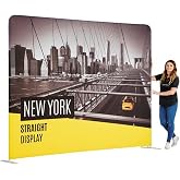 Alghualy Custom Straight Tension Fabric Display Backdrop, Step and Repeat Backdrops for Events, Trade Show Display Backdrop Booth (Graphic Only, 8x8ft Single Sided Print)