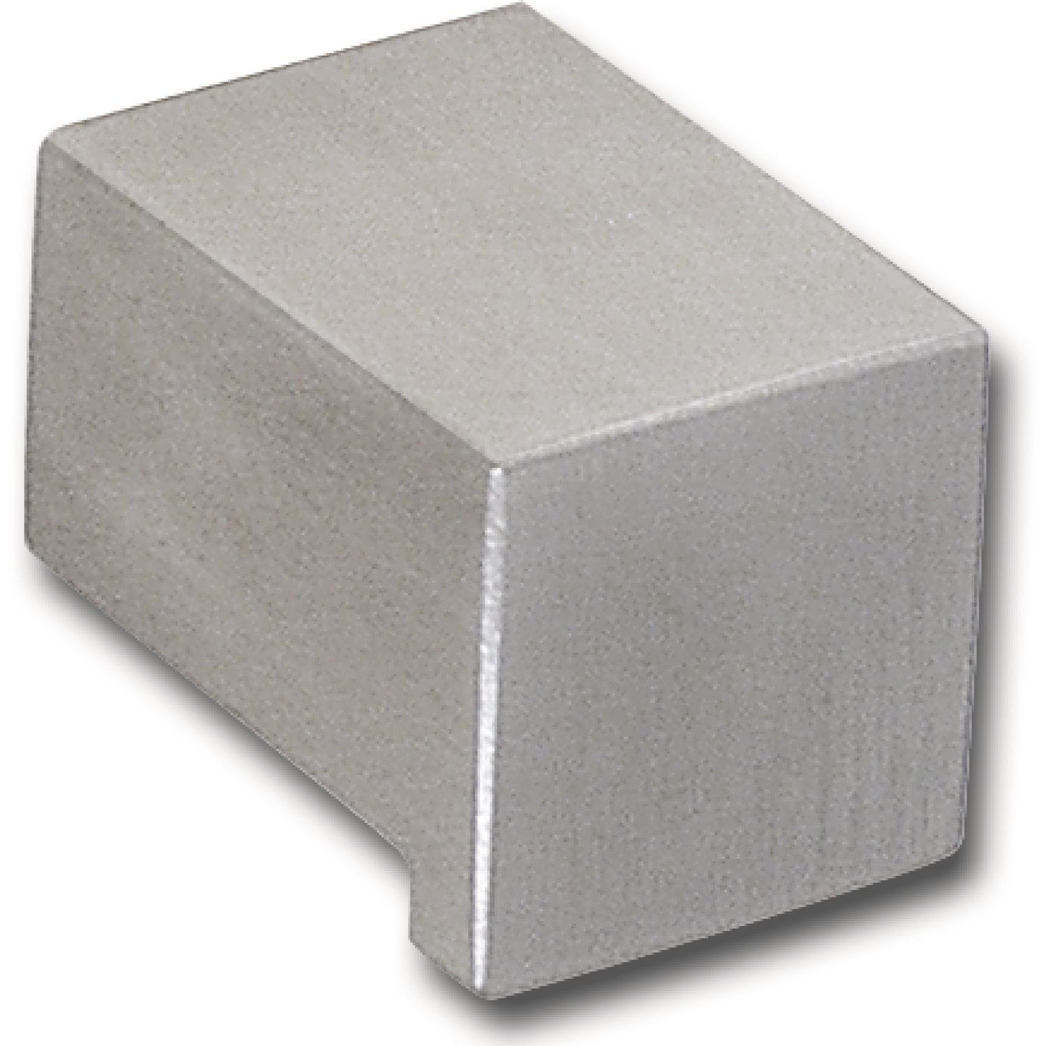 Accuride MK.15416.20 Technik-Team Epona Knob Square Width 16 mm Depth 25 mm Brushed Stainless Steel Silver