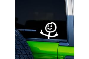 GRIT KULTURE GRITKULTURE Fuck You Funny Meme Decal Large Vinyl Sticker for Cars, Trucks, Windows Middle Finger (#2)