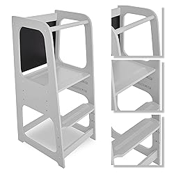 Dream On Me Explora Tower & Step Stool in Pebble
