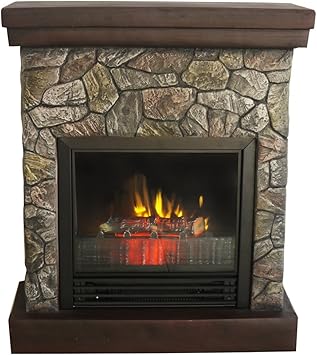 Quality Craft Mp4100 26 1250 Watt Electric Fireplace Heater With