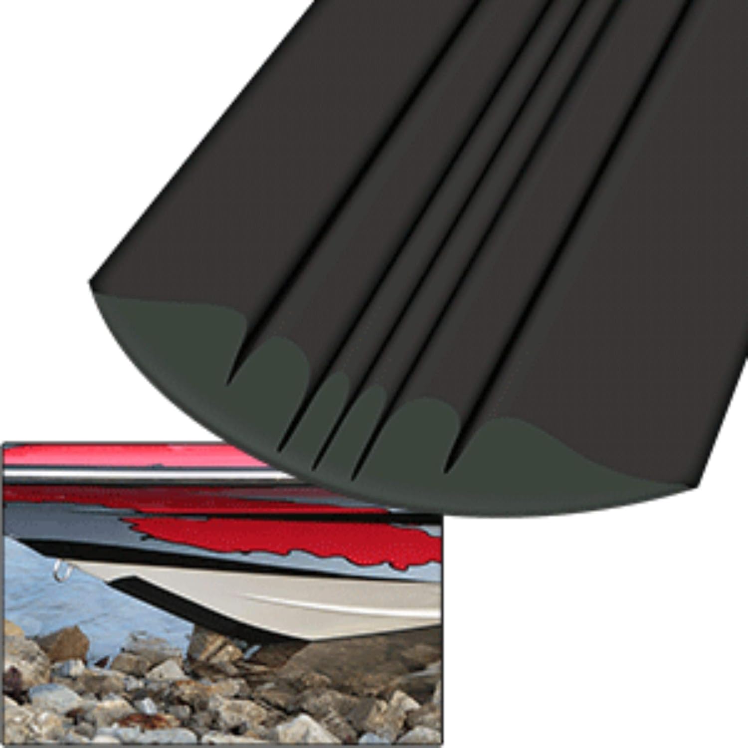 CWR Wholesale 12" Black Megaware 9' Protective Boat Keel