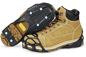 Due North All Purpose Ice Cleats for Shoes & Boots - Traction Spikes for Men & Women Working on Ice and Snow