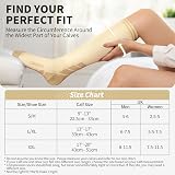 Cambivo Compression Socks 3 Pairs 20-30 mmHg Nude XXL For Flight Run view 4