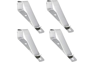 ECUDIS Garage Door Remote Visor Clip, Pack of 4 Remote Visor Clips Replacement for Garage Door Remote Openers(Silver)