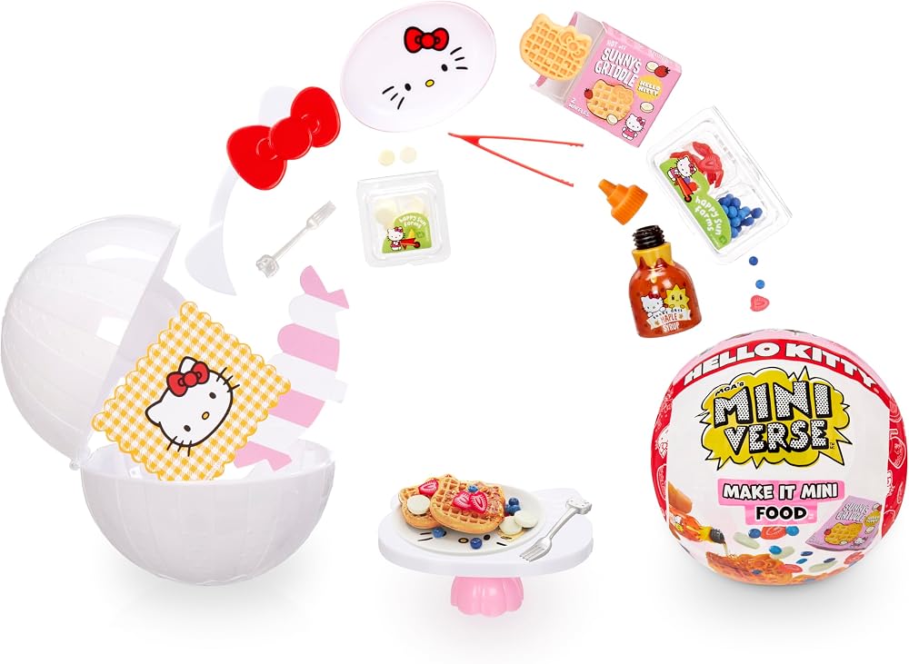MGA's Miniverse Make It Mini Hello Kitty Sanrio DIY Resin Mini Food Collectibles