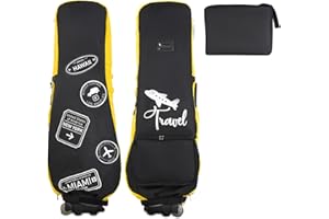 mytag Lightweight Golf Bag Travel Cover, Foldable Golf Bag Rain Cover/Hood - Durable, Universal Fit, Easy Access