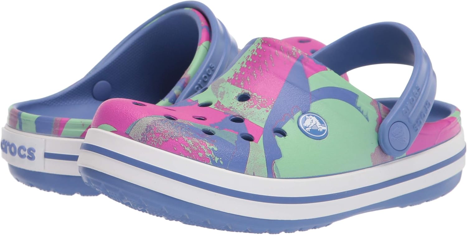  | Crocs Kids' Fun Lab Baby Shark Band Clog | Slip On Shark Shoes for Kids | Clogs & Mules