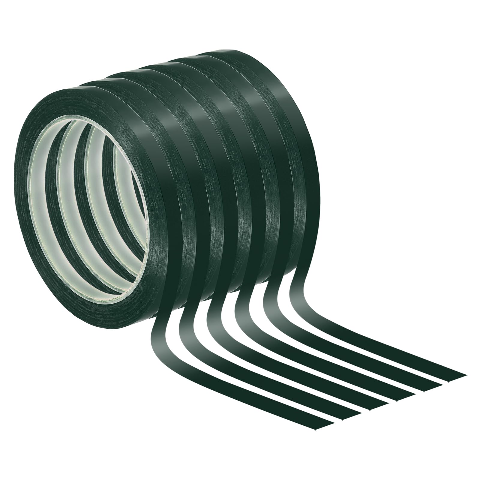 PATIKIL 5/16" Whiteboard Tape, 6 Pack Thin Dry Erase Tape for Graphic Chart Marking DIY Art, Green