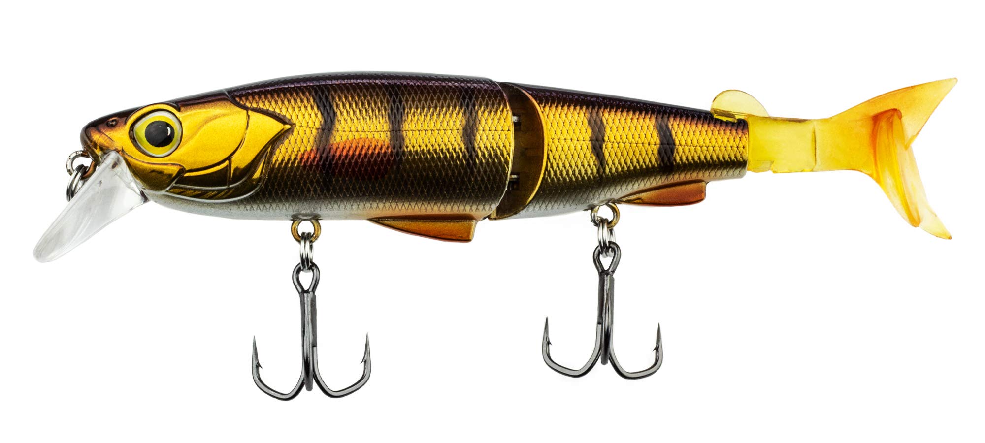 FISHN Hybrid Swimbait MinnowOne, Hardbait, Artificial Lures, 12.5cm, 17.5g, Pike, Pike-Perch, Perch and Trout, with 2 spare tails (Minnow)