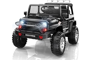 LIGIANT L8 Ride On Car, 12V Kids Electric Car w/Remote Control, 2 Seater, Spring Suspension, Bluetooth Speaker, Multi Music Modes, 3 Speeds, LED Lights, Xmas & Birthday Gift Ideas for Kids Ages 3+