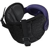 SARISUN Travel Pillows for Airplanes, Airplane Pillow with Purple Sleep Eye Mask, 360° Neck Support Headrest, Portable Airplane Travel Essentials, Airplane Head Strap for Long Flight, Stop Bobblehead
