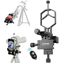 Amazon.com : APEXEL CNC Aluminum 3-Axis Telescope Phone Adapter ...