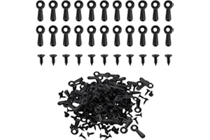 Picture Frame Turn Button Fasteners Set, Include 100pcs Turn Button Backing Clips Fasteners & 100pcs Screws & 1 Screwdriver F