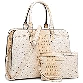 Women Handbag Wallet Tote Shoulder Hobo Bag Top Handle Satchel Purse Set 2pcs with 3 Compartments