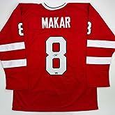 Facsimile Autographed Cale Makar Canada Red 2025 4 Nations Face-Off Reprint Laser Auto Hockey Jersey Size Men's XL
