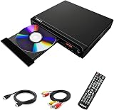 WISCENT All-Region DVD Player with HDMI USB TV Remote (No Blu-ray)