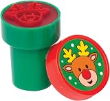 Baker Ross Christmas Self-Inking Stampers Pack of 10 Kids Arts Crafts Assorted view 4