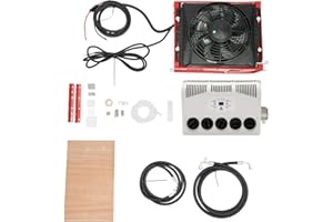 QUSKLISU Truck Cab AC RV Air Conditioner Split, 12V DC 11000 BTU Vehicle A/C Package Mini Split Air Conditioning for Camper Bus RV Caravan Heavy Trucks Commercial Vehicles Trailers