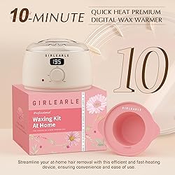 GIRLEARLE Premium Digital Waxing Kit for Women and