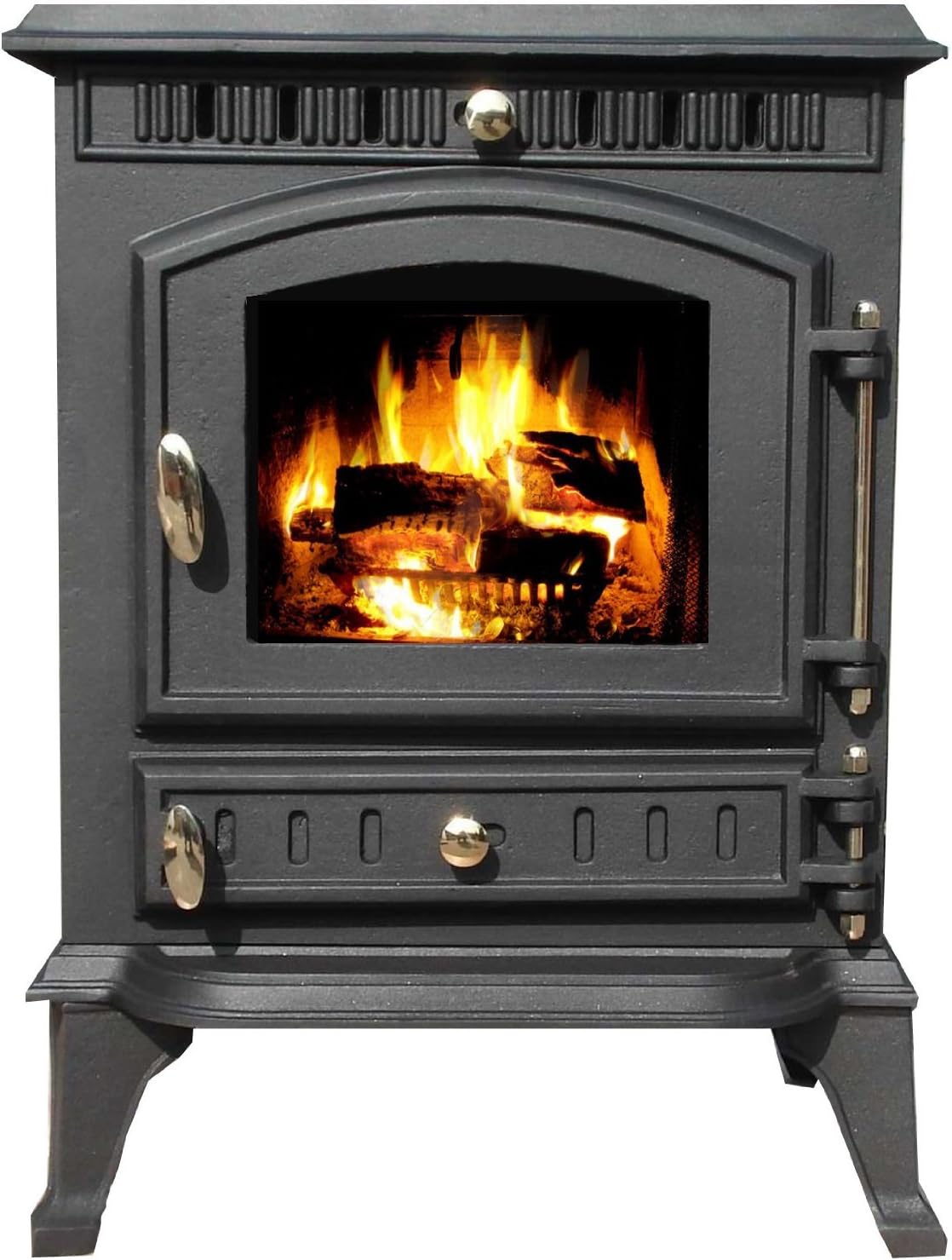 FoxHunter Sharnwick 7KW Cast Iron Log Burner Traditional Wood Burner