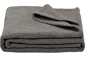 REDCAMP Wool Blanket, Warm and Thick Wool Camping Blanket- Great for Outdoors, Camping, Stadium Blanket, Picnics, Travel and 
