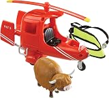 Character Postman Pat Deluxe SDS Helicopter Runaway Cow Vehicle Toy view 2