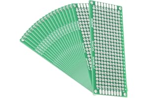 uxcell 20pcs 3x7cm Double Sided PCB Board Universal Printed Circuit Proto Board for DIY Soldering Electronic Projects Practic